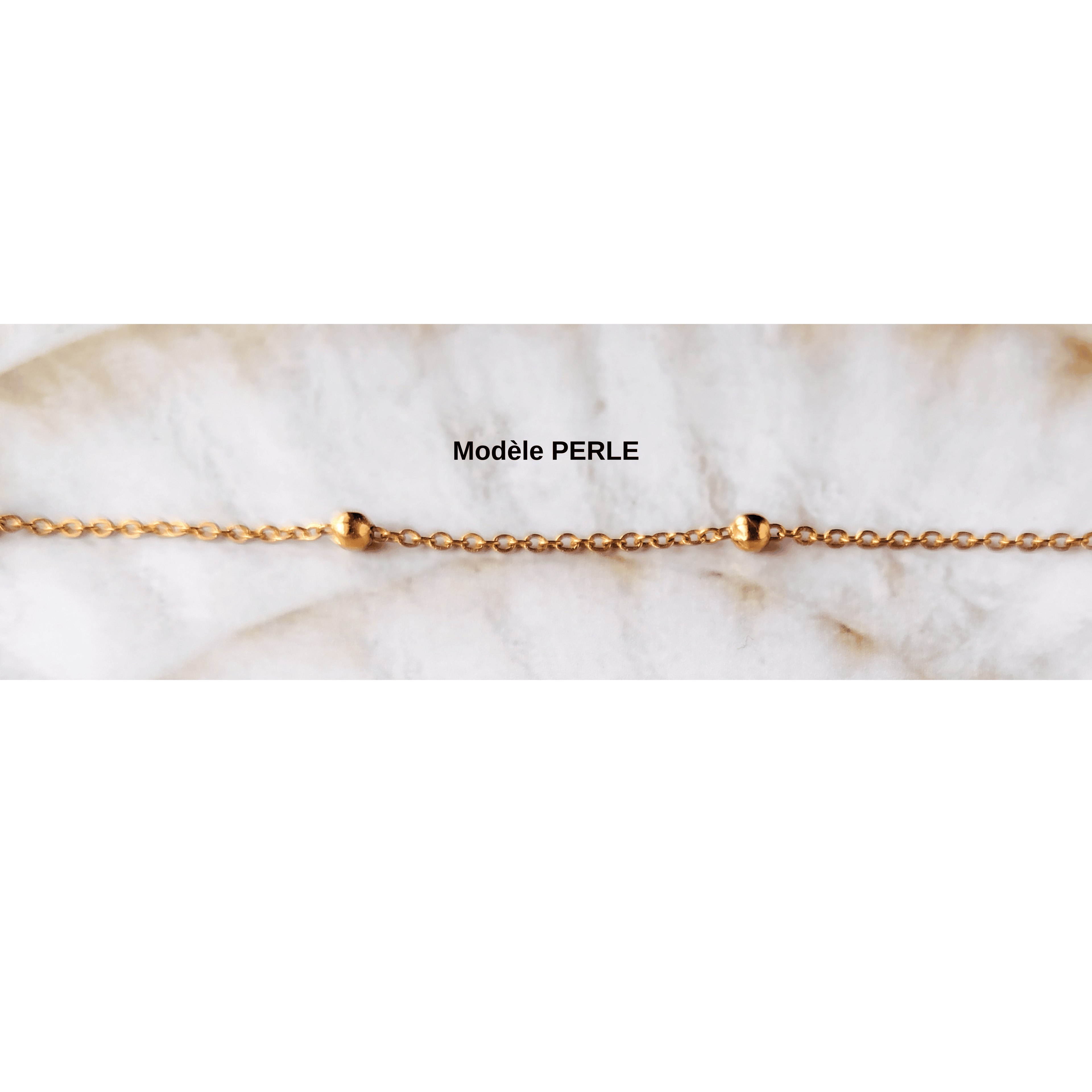 Bracelet chaine Personnalisable en Acier Inoxydable 304 Doré à l'Or Fin