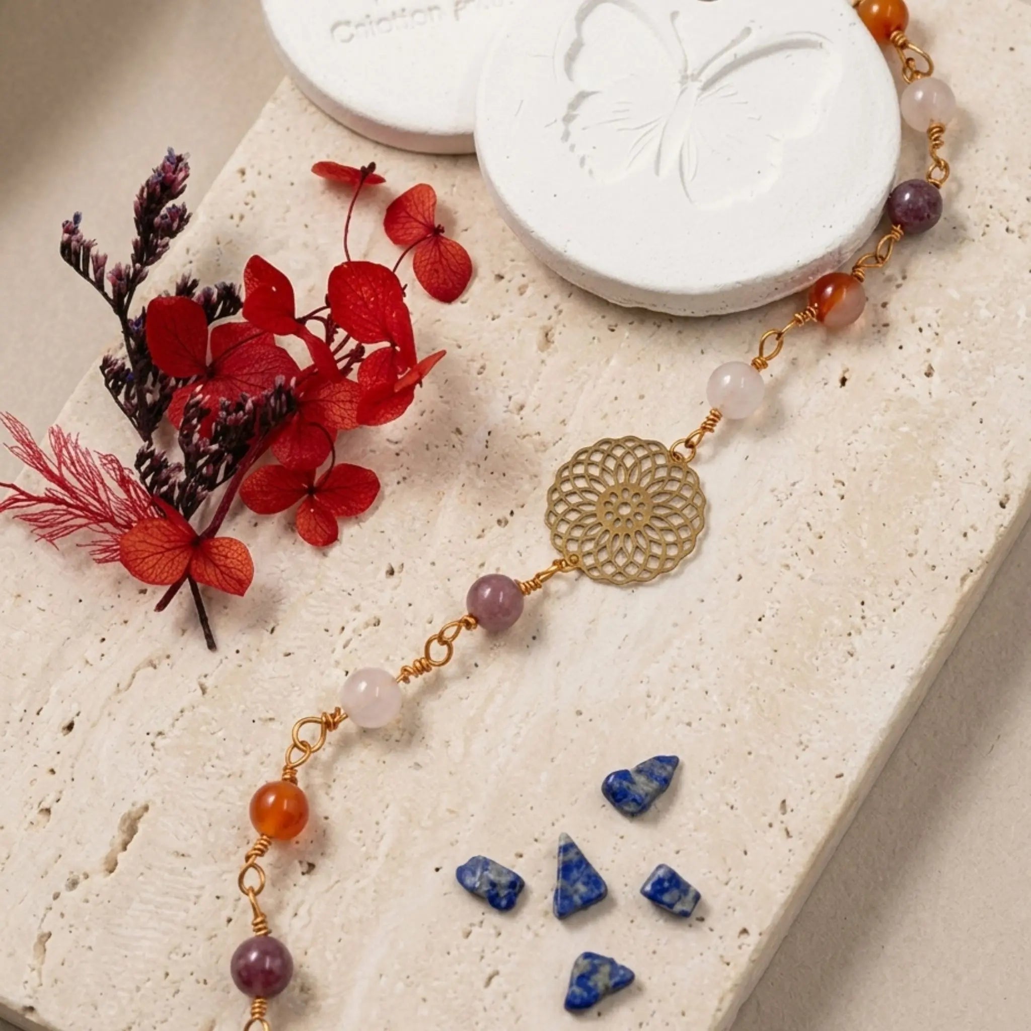 Bracelet ALMA – Douceur et Énergie : Pierres Naturelles