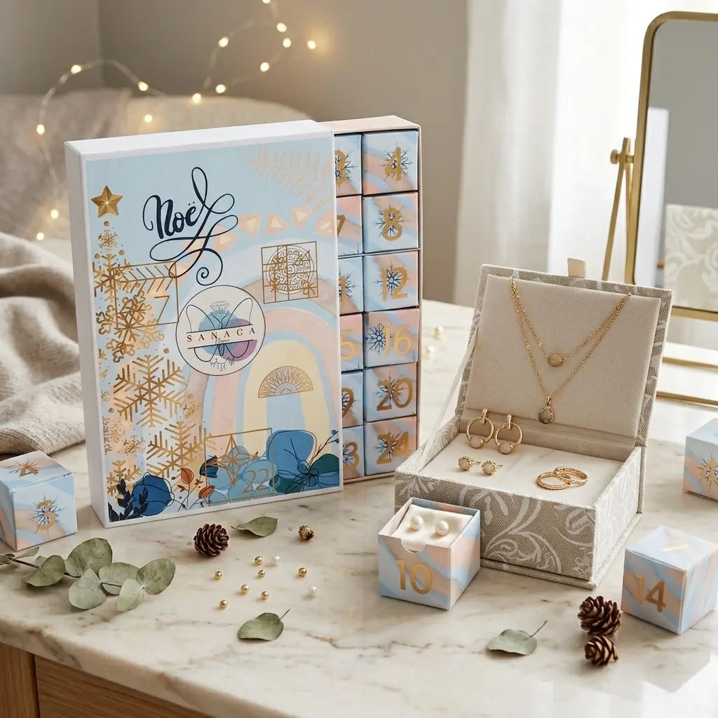 Calendrier de l'Avent Bijoux Femme : Le Décompte Précieux